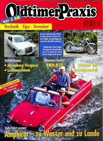 Deckblatt Oldtimer Praxis (09/1997)